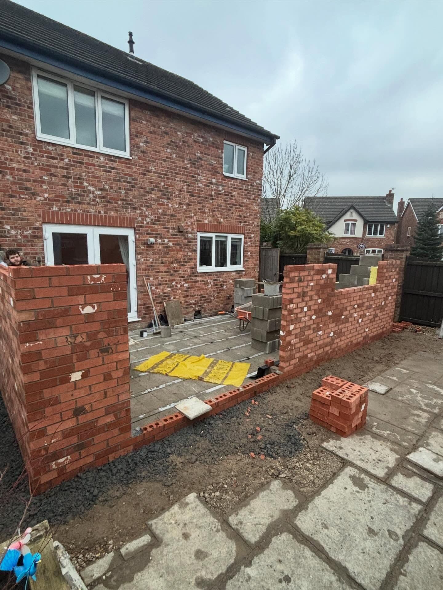 Brick house extension North West